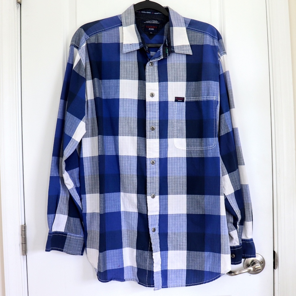Tommy Hilfiger long -sleeve checkered polo
